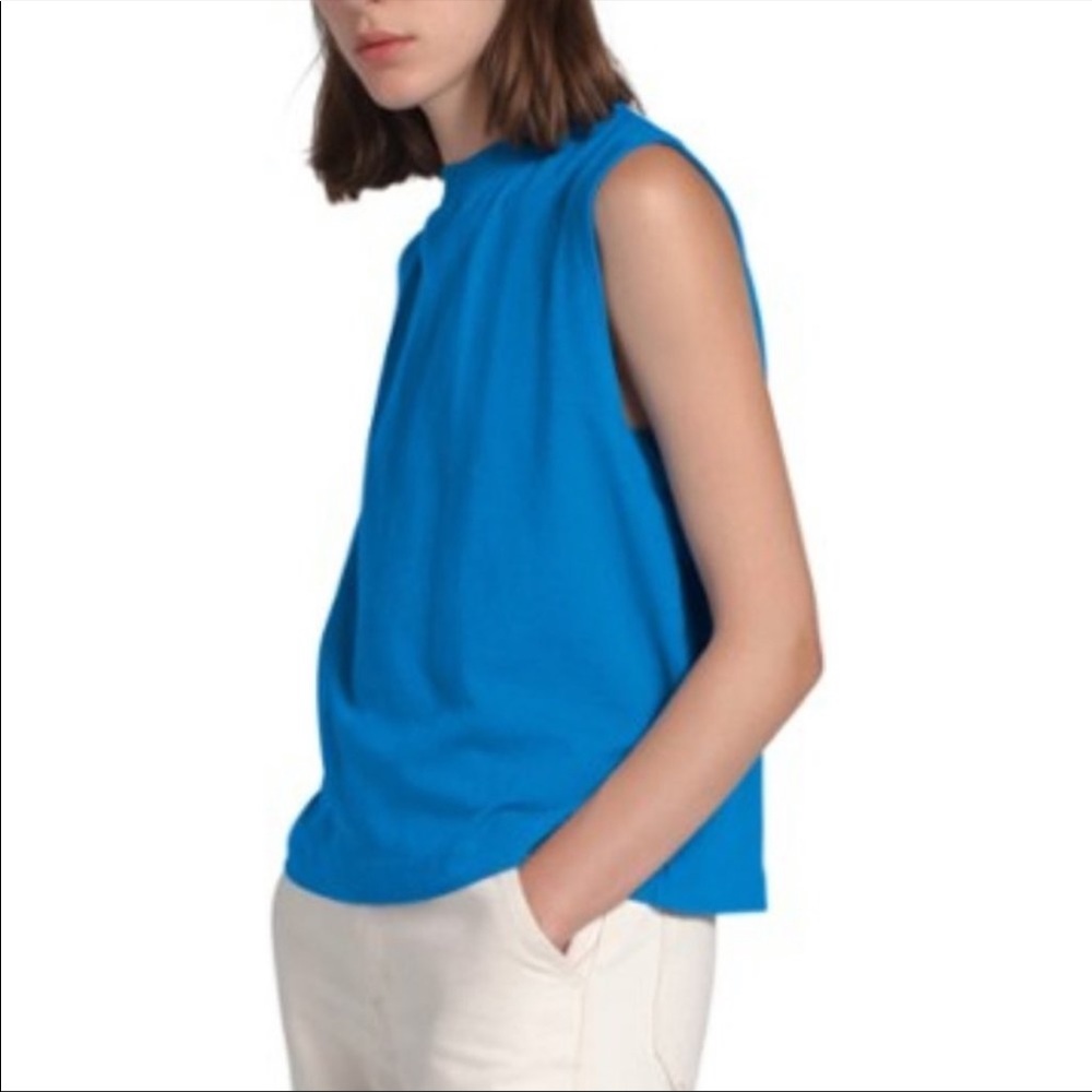 NWT The North Face Woodside Hemp Tank Clear Lake Blue - Picture 10 of 10